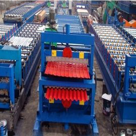 Double Layer Portable Metal Roof Roll Forming Machine For Corrugated Profile Roofing Sheet